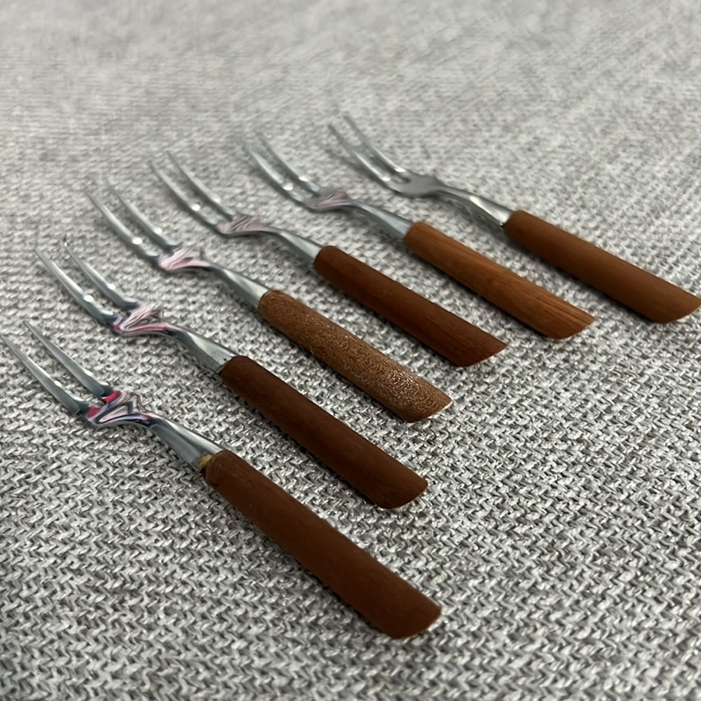 Vintage Midcentury Tiny Forks